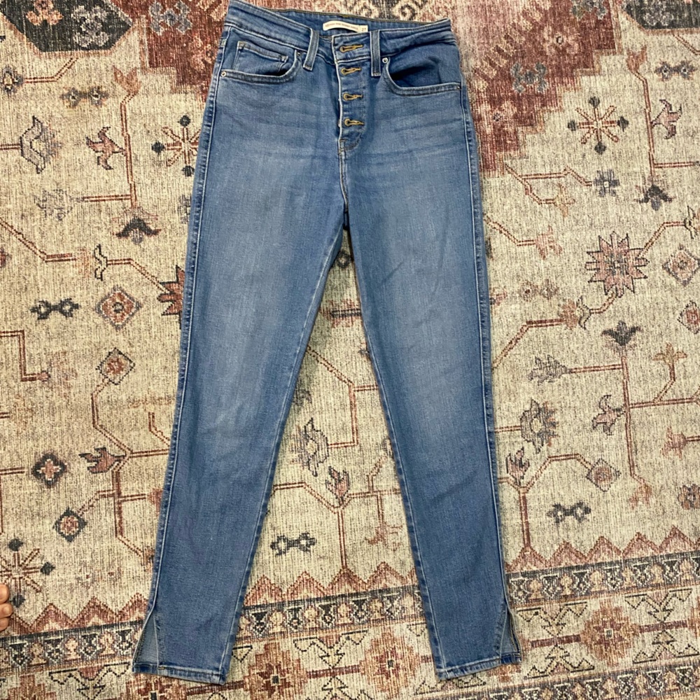 Levi’s 721 Sculpt High Rise Skinny Ankle Jeans Size 27 - Picture 2 of 8